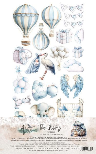 Alchemy of Art Extras to Cut Baby Boy – 30,5&times;15 cm