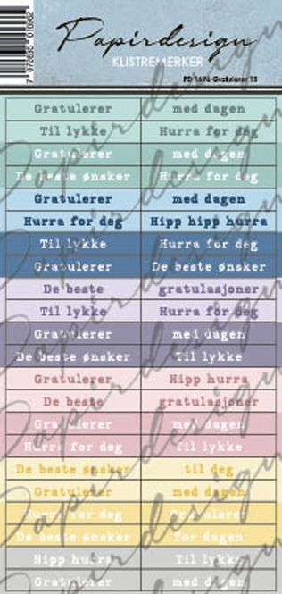 Hovedbilde GRATULERER 13 - fargerik