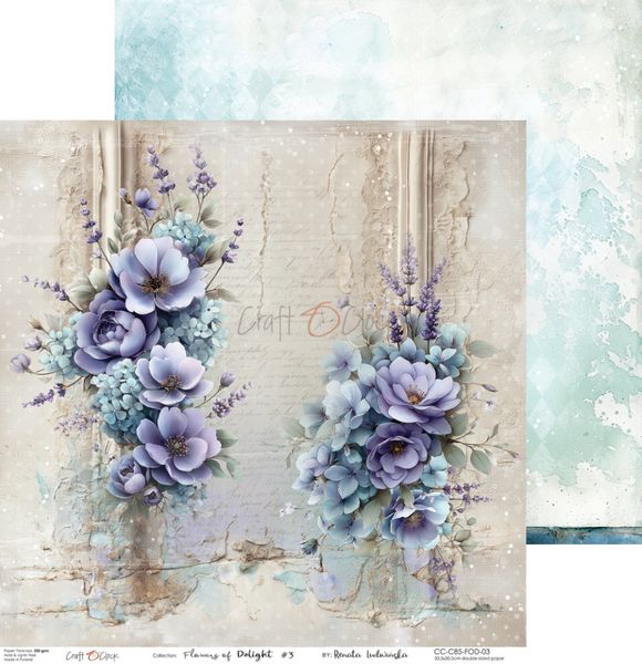 FLOWERS OF DELIGHT - 30,5X30,5CM