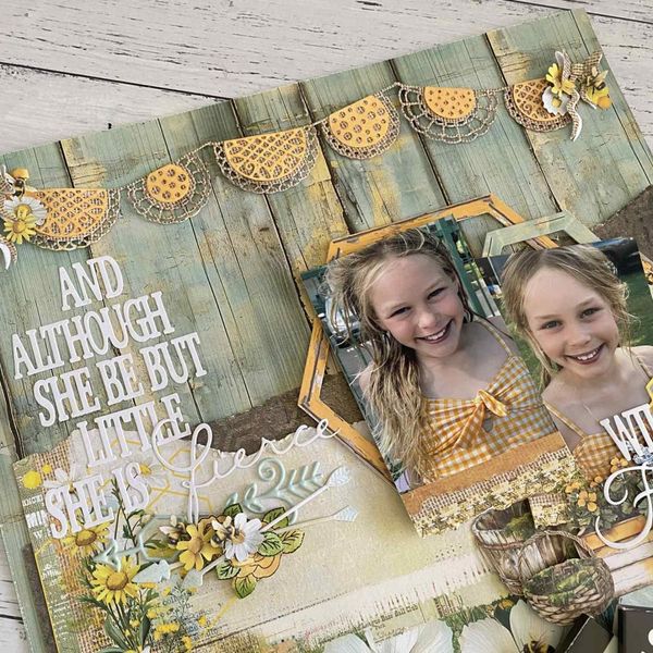 Doily Banner - Sizzix Thinlits Die Set By 49 & Market 