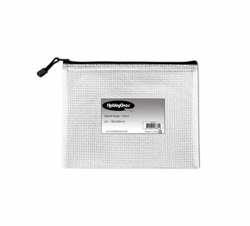 Transparent A5+ Zip Bag (3pcs) 