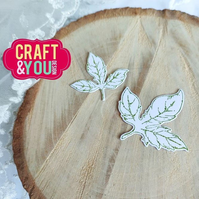 Hovedbilde Leaves Set Stamp & Dies ...