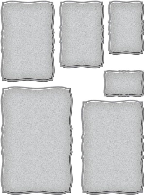 Spellbinders Curved Rectangles Etched Dies 