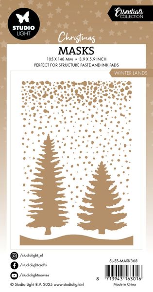 Vintage Christmas Mask Winter Land