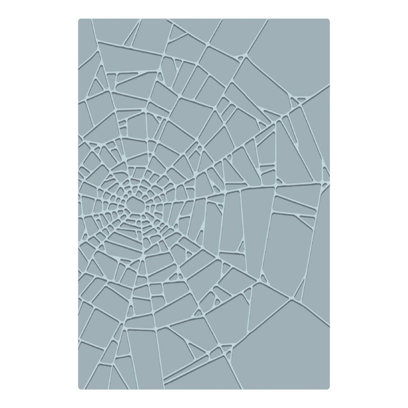 2D Texture Fades w/ A5 Embossing Folder Vault Cobweb by Tim Holtz 