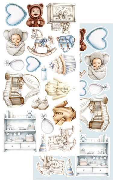 Alchemy of Art Extras to Cut Baby Boy – 30,5&times;15 cm