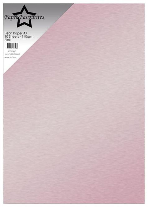 Hovedbilde Pearl Paper A4 Pink 140gsm ...