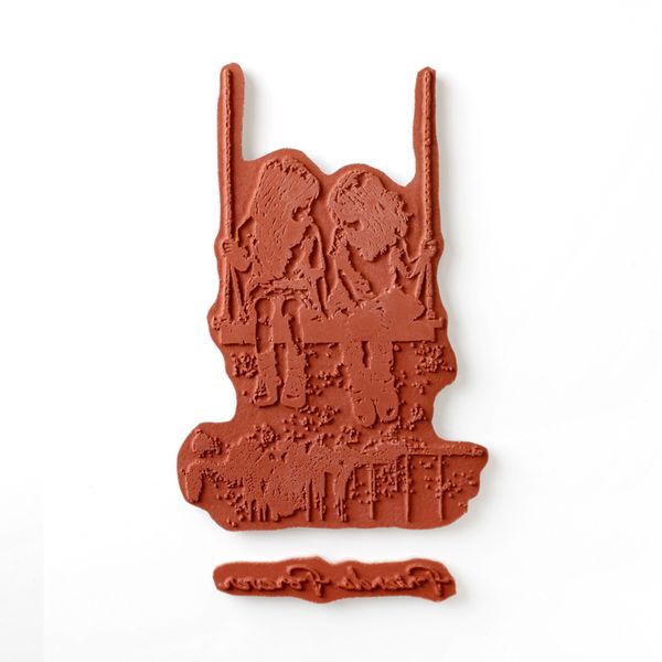 Andy Skinner Pre Cut Rubber Stamp Set Friends Forever