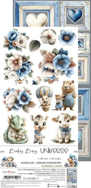 BABY BOY UNIVERSE - EXTRAS SET - FLOWERS & MORE
