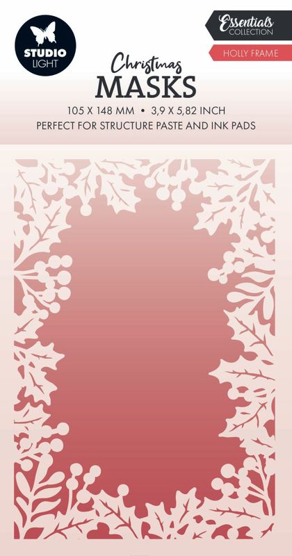 Holly Frame Christmas Essentials Mask 