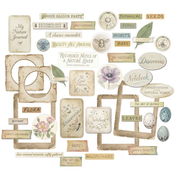 The Quiet Observer Chipboard Set