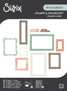 Hovedbilde Clear Stamps w/Framelits Die ...