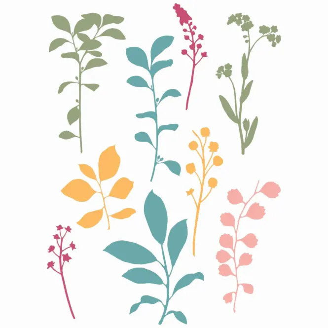 Hovedbilde  Clear Stamps Set Fine Stems ...