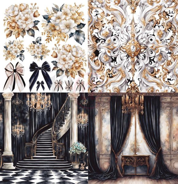 Paper pad BLACK VELVET 12x12" 