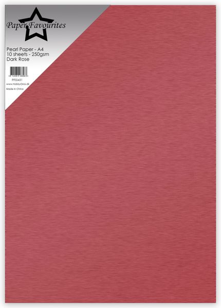 Pearl Paper A4 Dark Rose 250gsm (10pcs) 