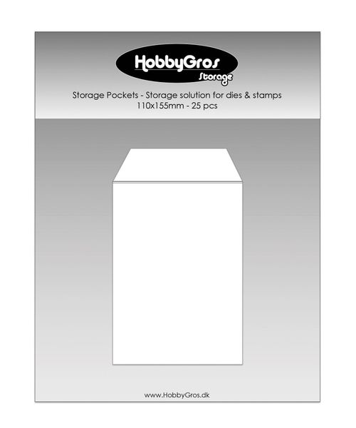 Storage Pockets for Dies and Stamps 110x155mm (25pcs) 