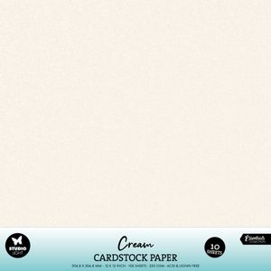 Hovedbilde Cream 12x12 Inch Cardstock ...
