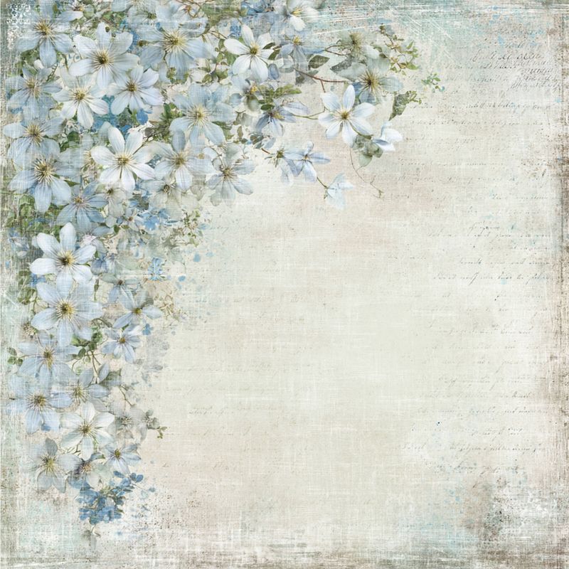 Summer Garden - Blue flowers