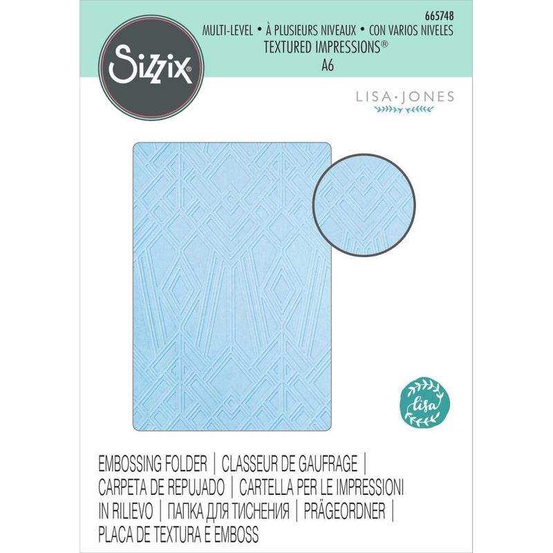 Sizzix Multi-Level Embossing Folder  - Geo Diamonds