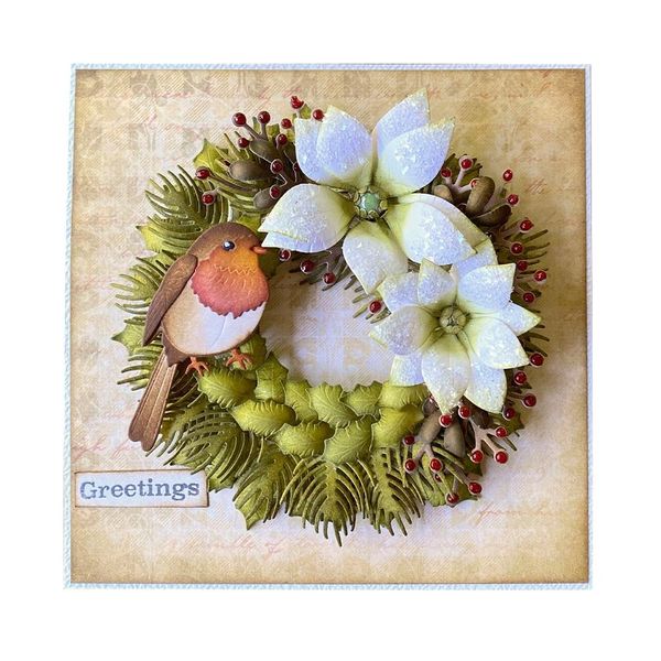 Elizabeth Craft - Holiday Wreath