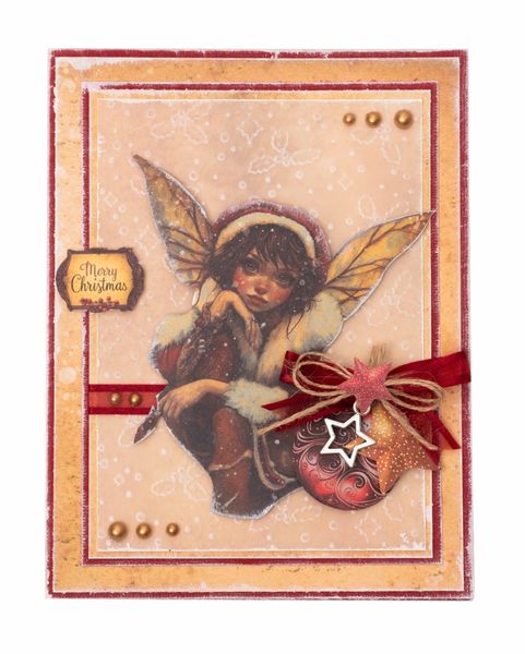 Holly Sparkles Christmas Embossing Folder