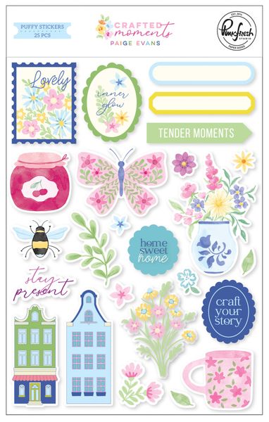 Crafted Moments Puffy Stickers by Paige Evans