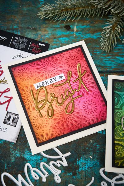 Thinlits Die by Tim Holtz Merry & Bright (6pcs) 