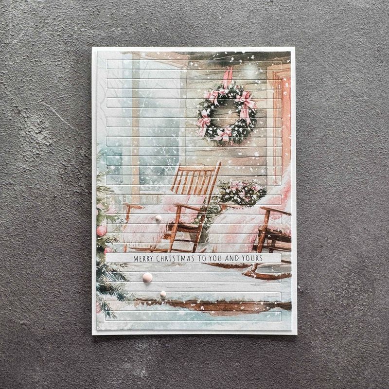 Rectangle Horizontal Striped Panel A6 Dies - Simple & Basic