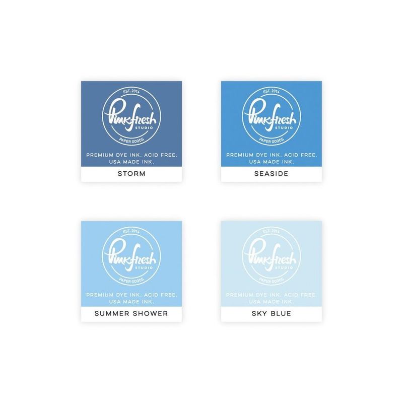 Premium dye ink cube pack : Morning sky