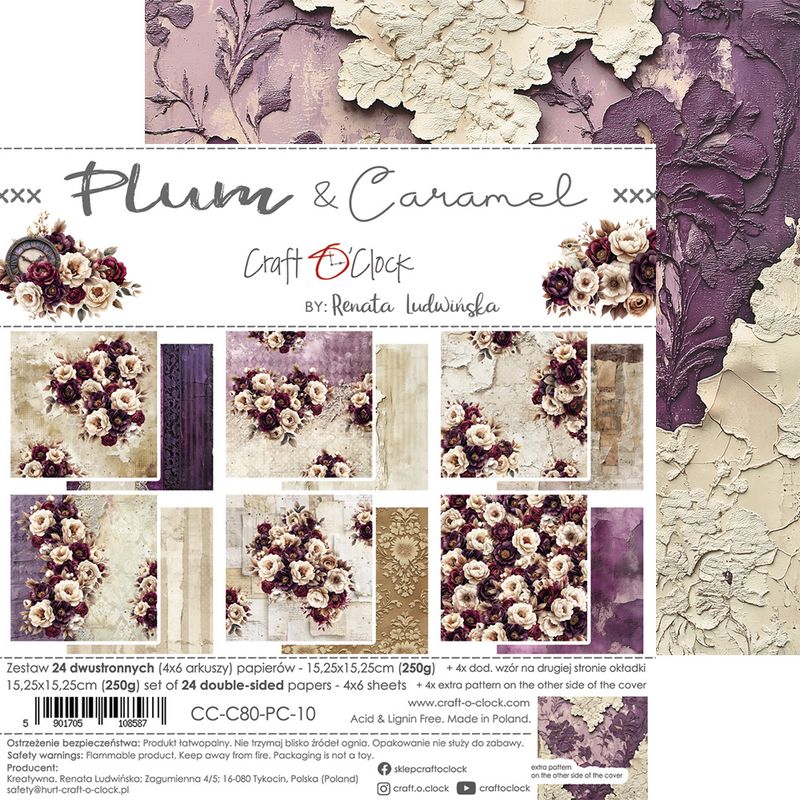 P L U M &  C A R A M E L - 1 5,2 5 x1 5,2 5 c m
