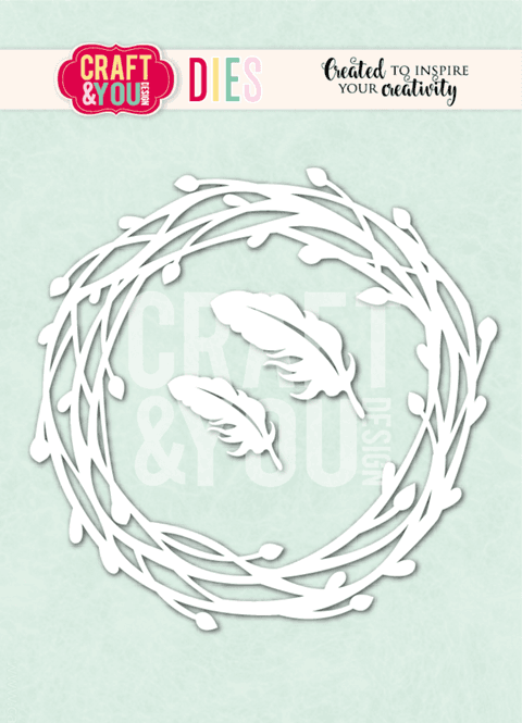 Hovedbilde Willow Wreath with Feathers ...