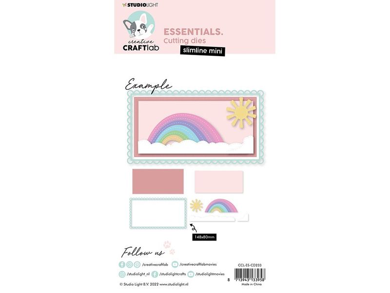 CCL Essentials Die  Slime line mini rainbow