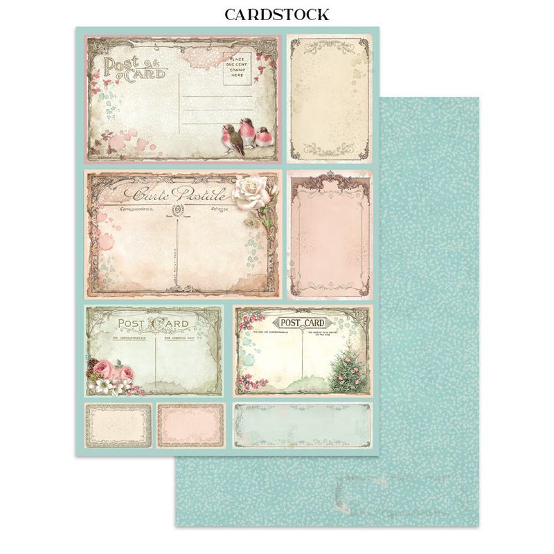 Winter Magic Junk Journal Stickers, Backgrounds, Cut-Outs