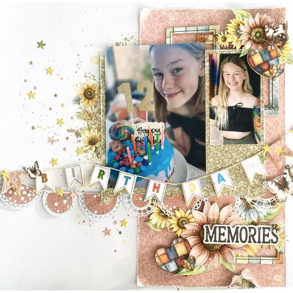 Banner Bash - Sizzix Thinlits Die & A5 Stamp Set By 49 & Market 