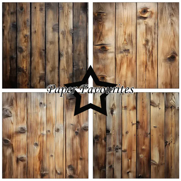 Wood 12x12 Inch Paper Pad