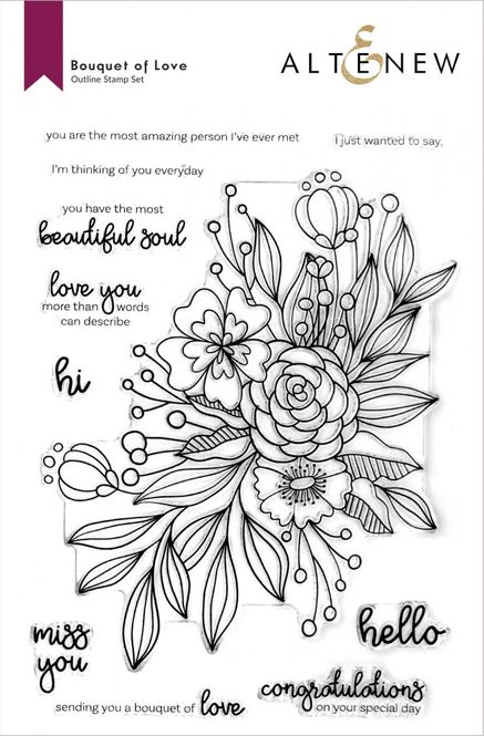 Hovedbilde Bouquet of Love Stamp Set + ...