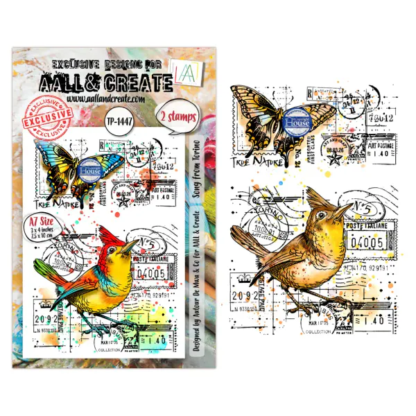 TP-1447 - A7 STAMP SETS - SONG FROM TORINO