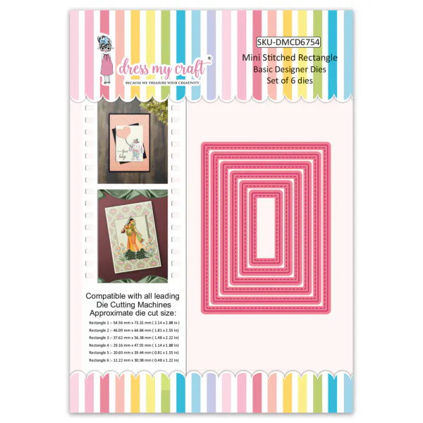 Mini Stitched Rectangle