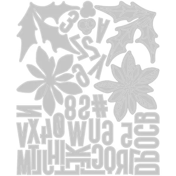 Thinlits Die by Tim Holtz Vault Seasonal Sketch (43pcs) 